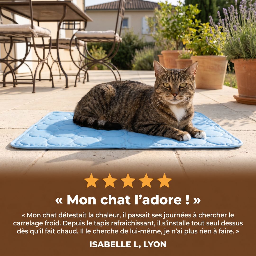 Tapis de refroidissement pour chat Plattypaws